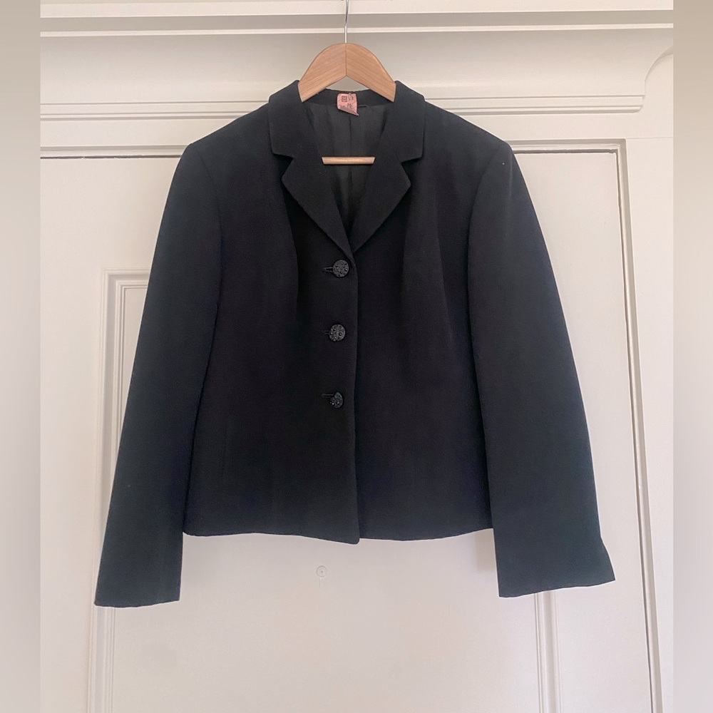 Vintage Urban Outfitters black blazer -age uncertain purchased in early 90’s
